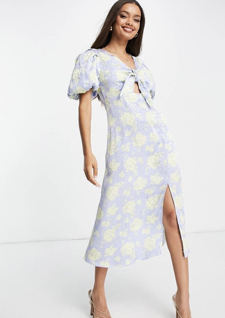 For Museum Sundays: River Island Petite Floral Print Midi Dress