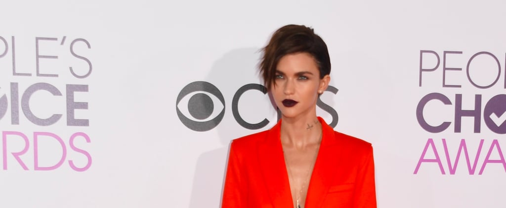 Ruby Rose's Hair and Makeup at People's Choice Awards 2017
