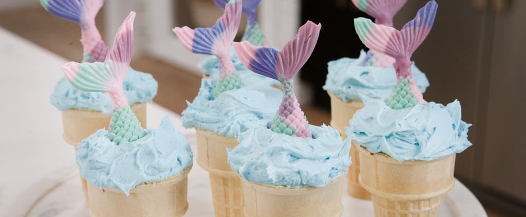 Mermaid Cupcake Ice Cream Cone Recipe