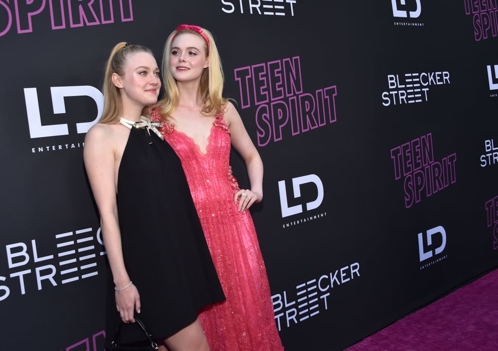 Dakota and Elle Fanning at Teen Spirit Premiere April 2019