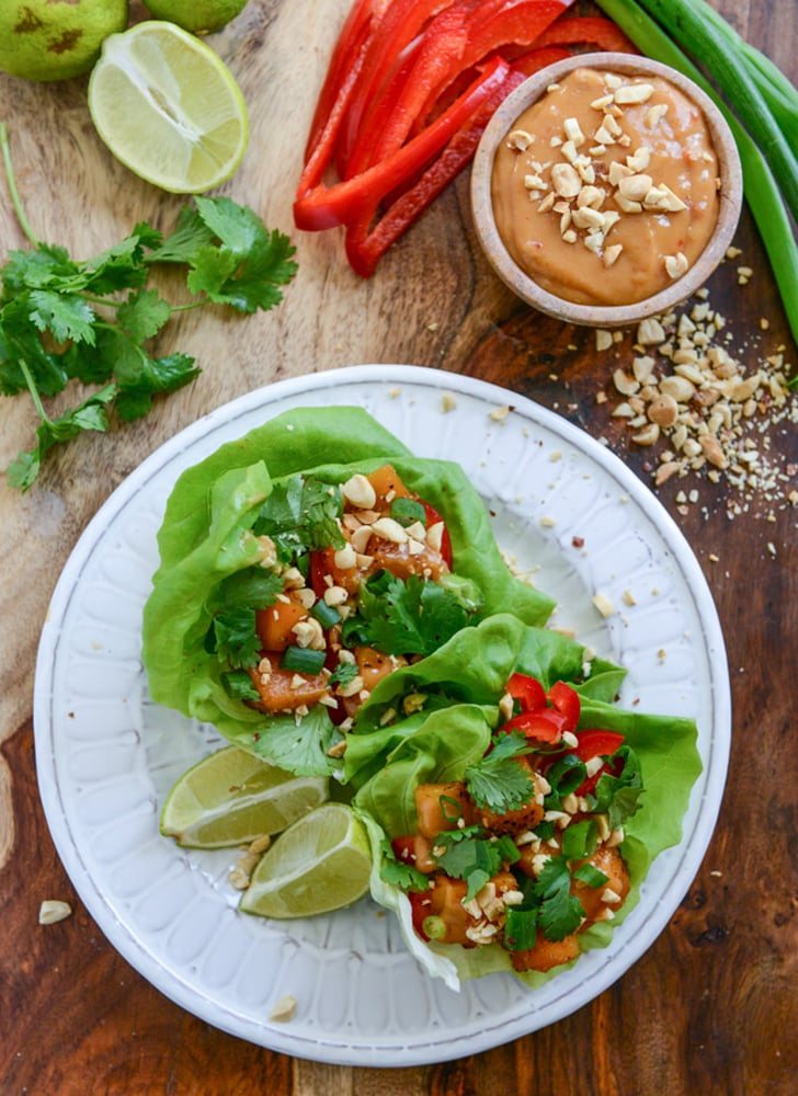 Thai Butternut Squash Lettuce Wraps