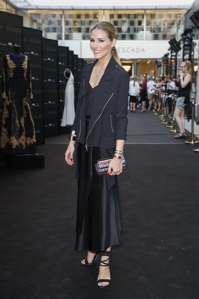Olivia Palermo's Black Outfit at Escada Opening June 2016