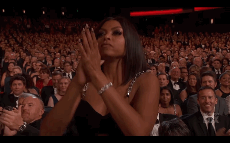 She was visibly proud and moved during Viola's acceptance speech and mouthed, "That was beautiful."