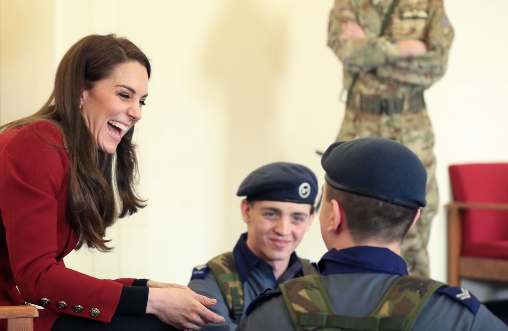 Kate Middleton Visiting Cadets February 2017 POPSUGAR Celebrity