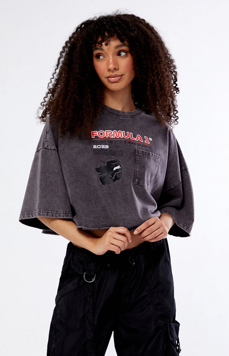 An Oversized Cropped T-Shirt