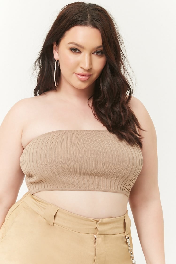 Forever 21 Plus Size Ribbed Knit Tube Top