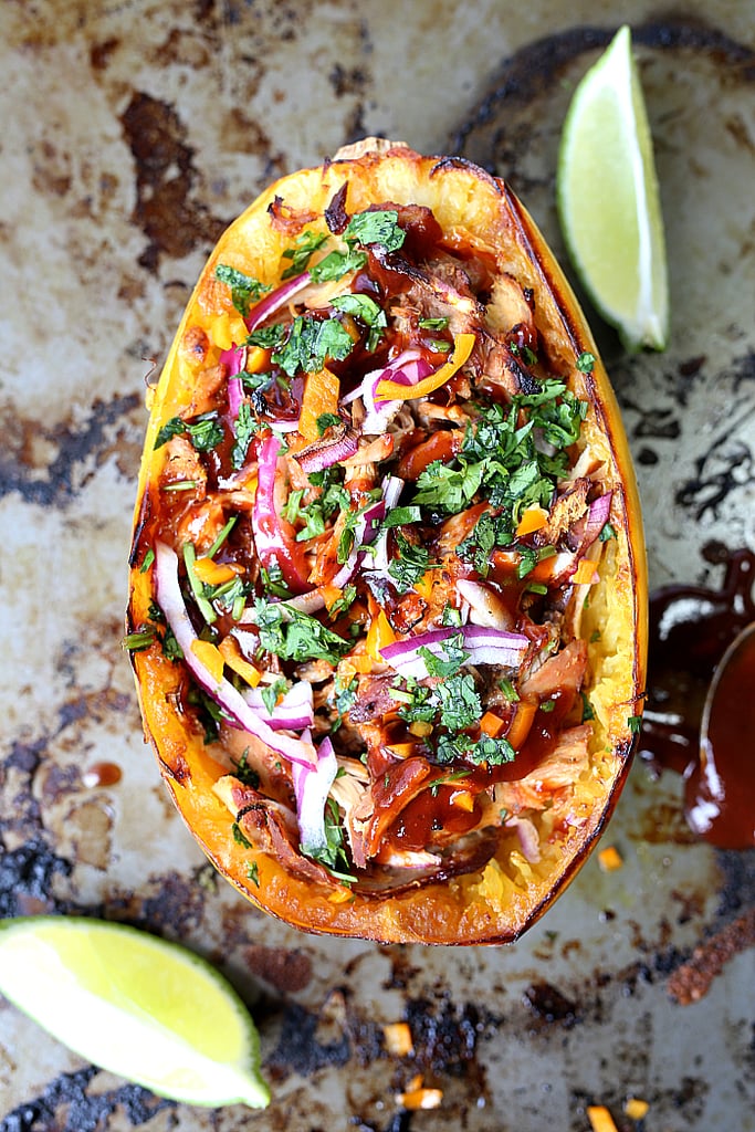Barbecue Chicken-Stuffed Spaghetti Squash