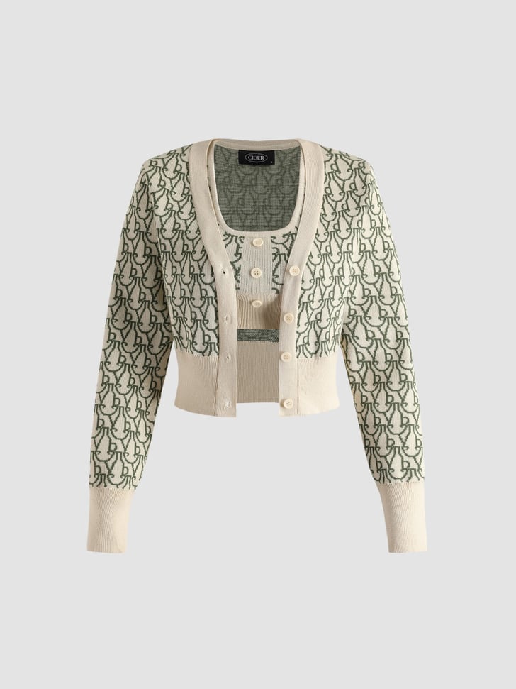 Cider Green Diary Knitted Set The 8 Best Sweater Trends to Shop For