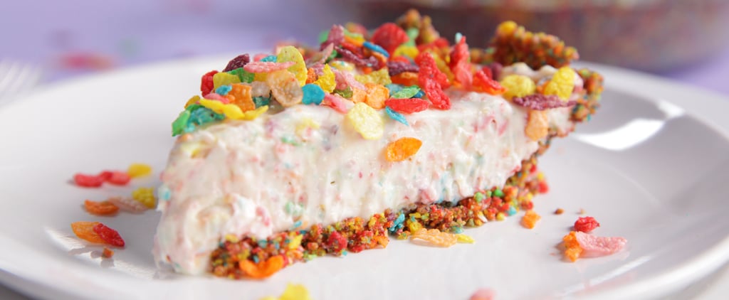 Curb Your Cereal Cravings With This Fruity Pebbles No-Bake Cheesecake