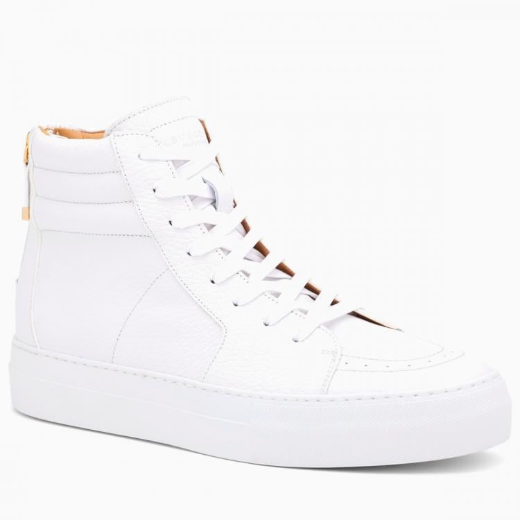 Buscemi 140 MM Zip White Sneakers