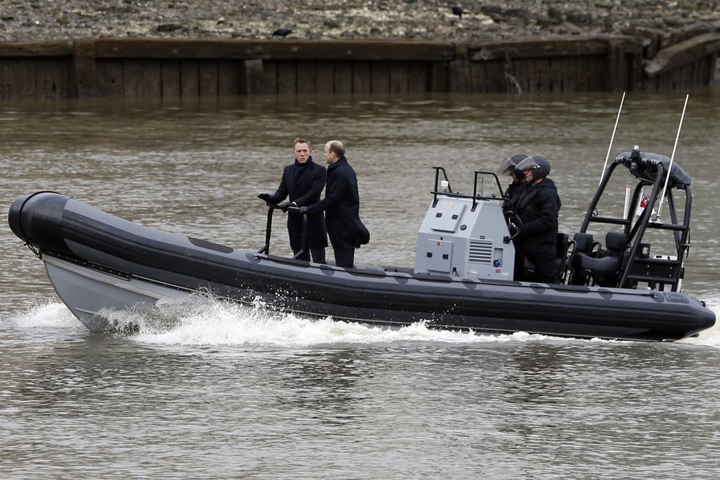 The shots were taken on the Thames in London.