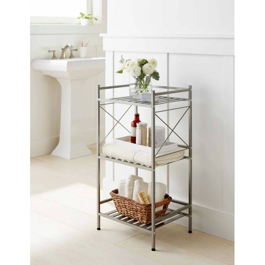 Square Tube 3-Tier Decorative Storage Cabinet