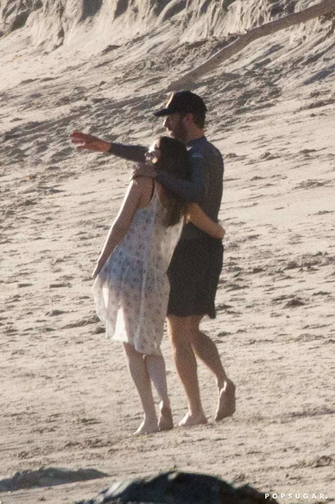 Chris Martin and Dakota Johnson at Malibu Beach January 2018