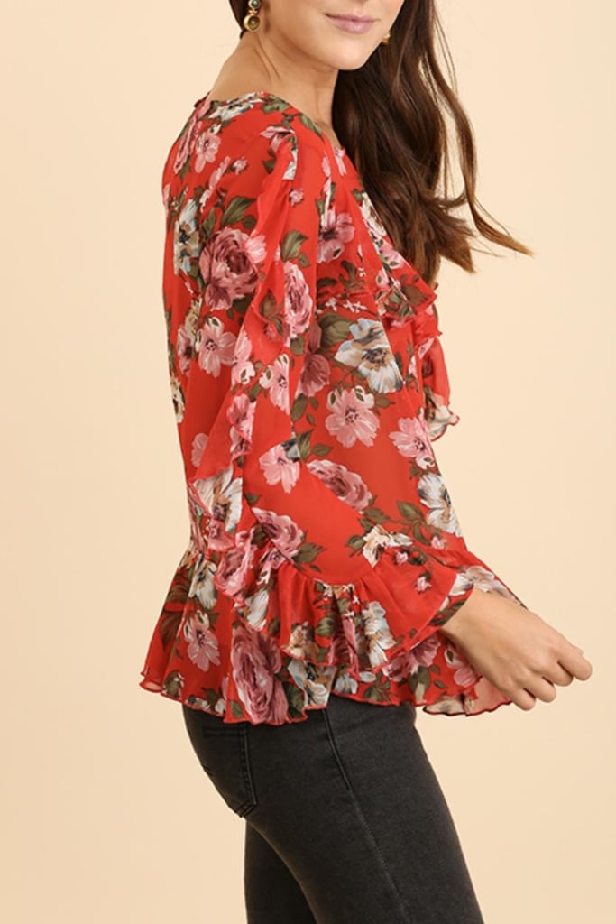 Shoptiques Ruffle Floral Blouse