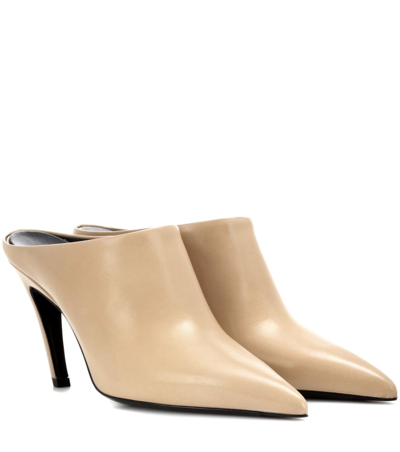 Balenciaga Pointy Pump Leather Mules