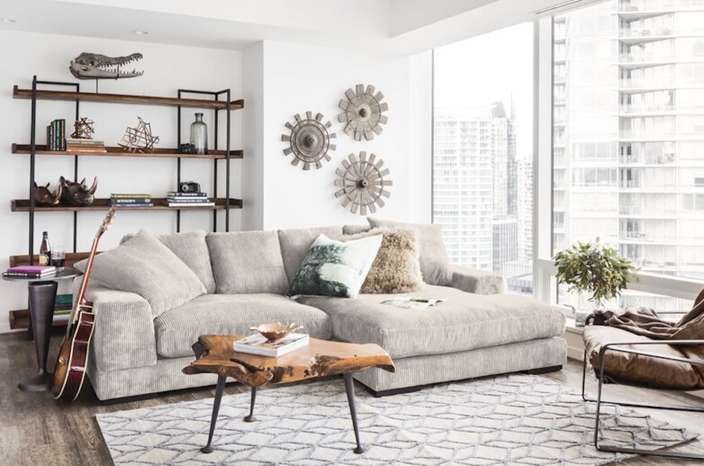 The Best Wide Sofa: AllModern Wide Reversible Sofa & Chaise