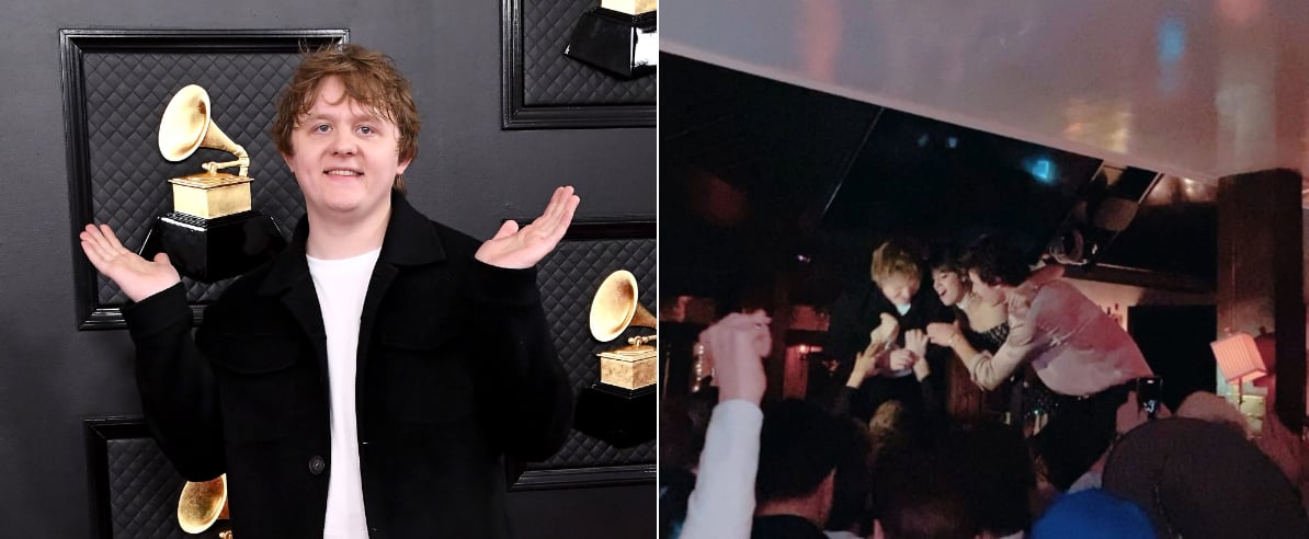 Lewis Capaldi At Grammys Afterparty With Niall Horan Popsugar Celebrity