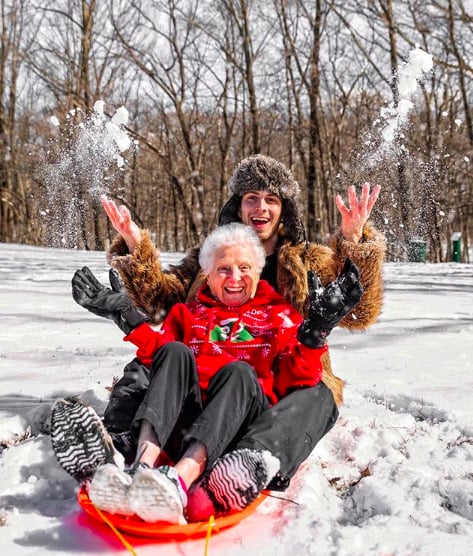 Photos of Man Who Dresses Up in Costume With His Grandma