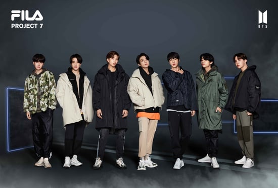 Shop Fila s BTS Fronted Project 7 Clothing and Sneakers