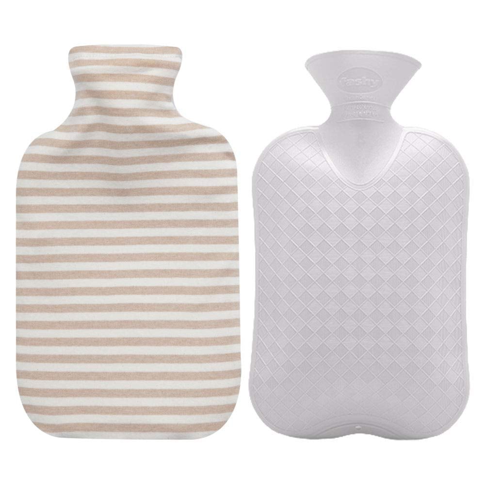 Fashy Hot-Water Bottle With Organic Cotton Cover in Ivory ($26)
