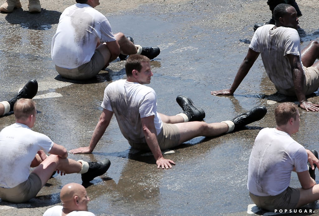 Bradley Cooper Wearing Short Shorts on American Sniper Set