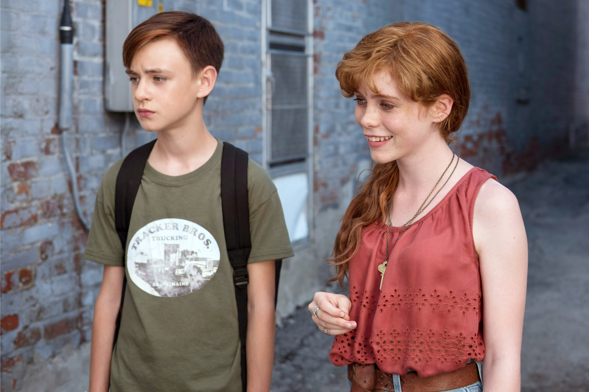 IT, from left: Jaeden Lieberher, Sophia Lillis, 2017. ph: Brooke Palmer/ Warner Bros. /Courtesy Everett Collection