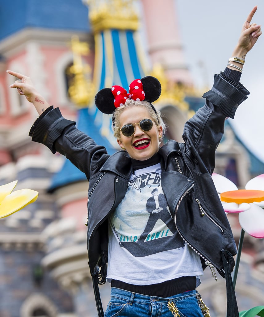 Rita Ora looked like she had a blast at Disneyland Paris on Wednesday.