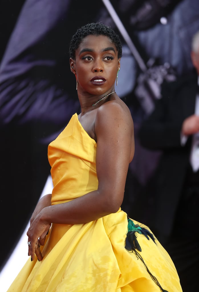 Lashana Lynch's Yellow Dress at the No Time to Die Premiere