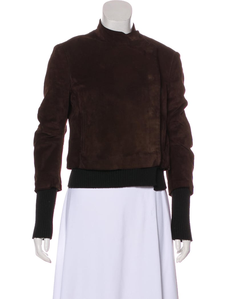 Fendi Asymmetrical Leather Jacket