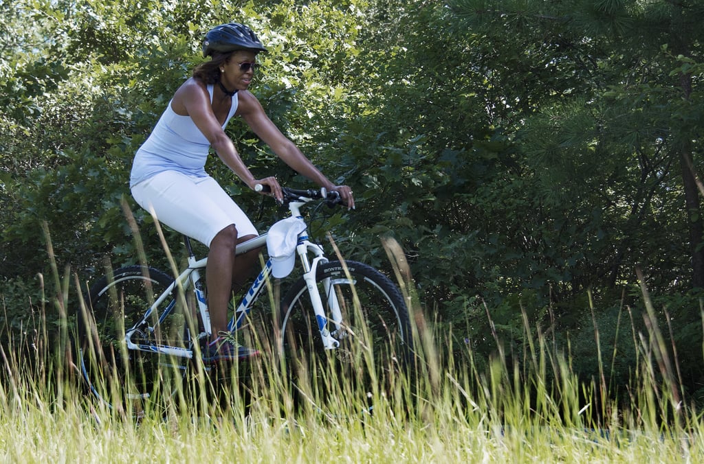 When She Rocked Her Bike-Riding Gear on Holiday