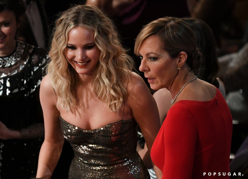 Jennifer Lawrence also caught up with Allison Janney.