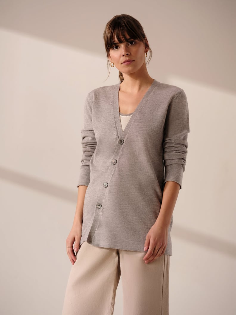 Kiln Silk Cashmere Askew Cardigan