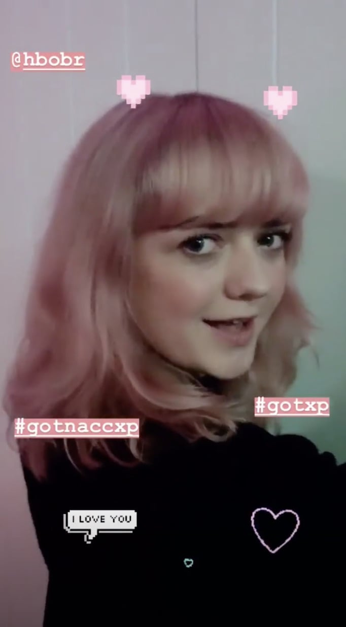 Maisie Williams With Pink Hair