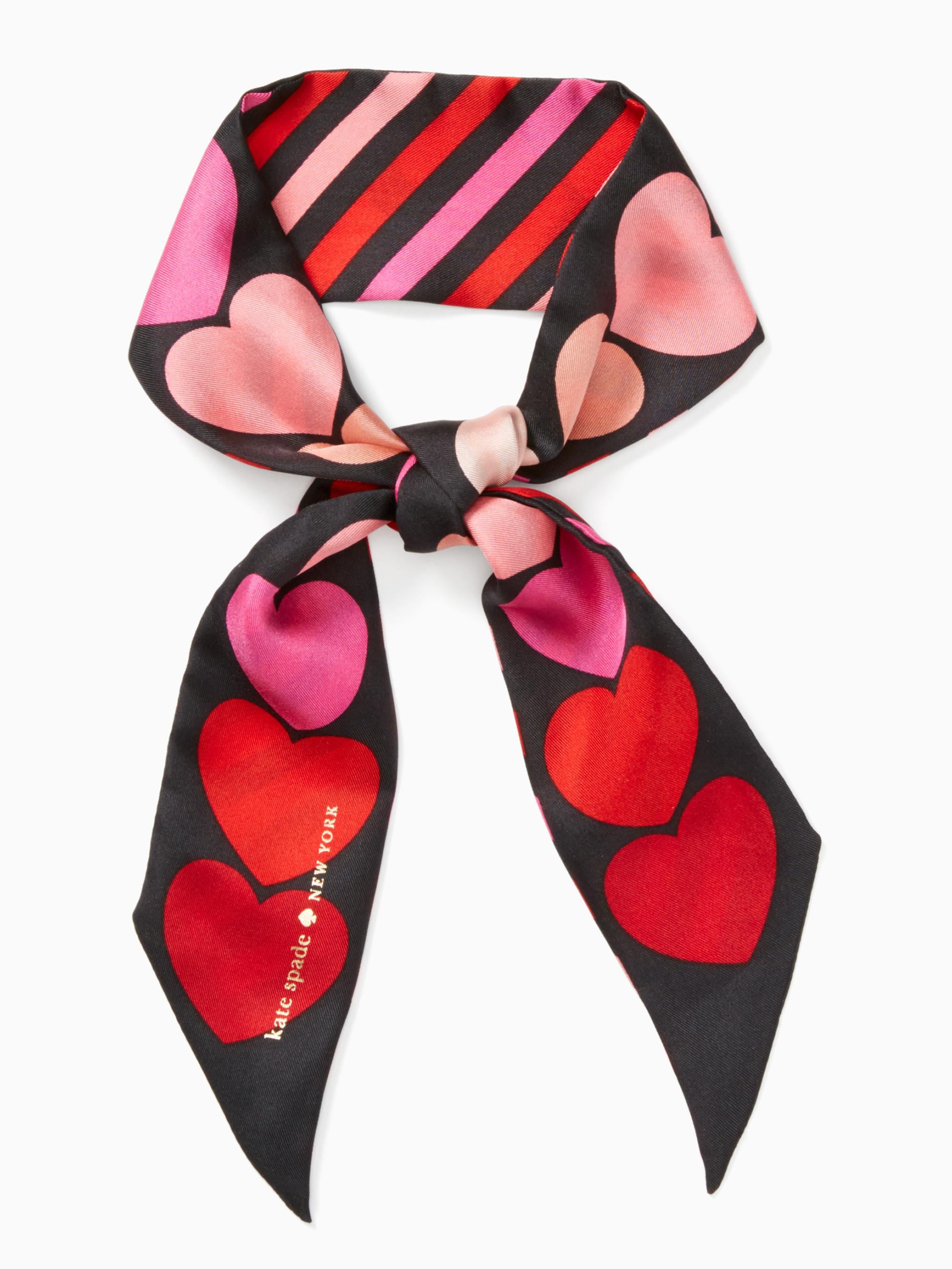 Kate Spade Heart Skinny Scarf | 44 Adorable Products That Will Steal Your  Heart This Valentine's Day | POPSUGAR Fashion Photo 2