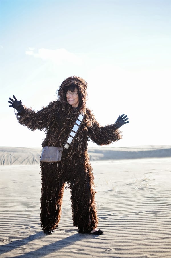 Homemade Chewbacca costume