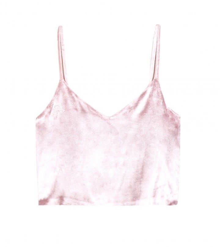 Rosie Assoulin Half Pint Velvet Cropped Top ($572)