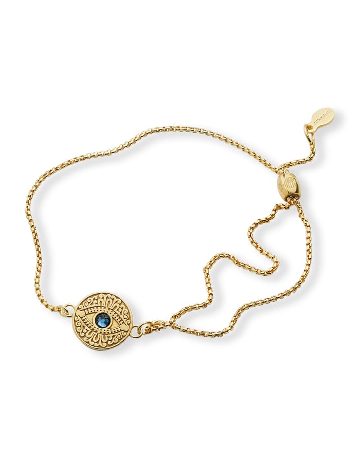 Alex and Ani Evil Eye PullChain Bracelet, Blue/Gold Gigi Hadid and