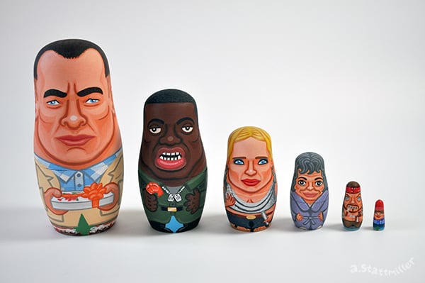 Forrest Gump also gets the nesting-doll treatment.