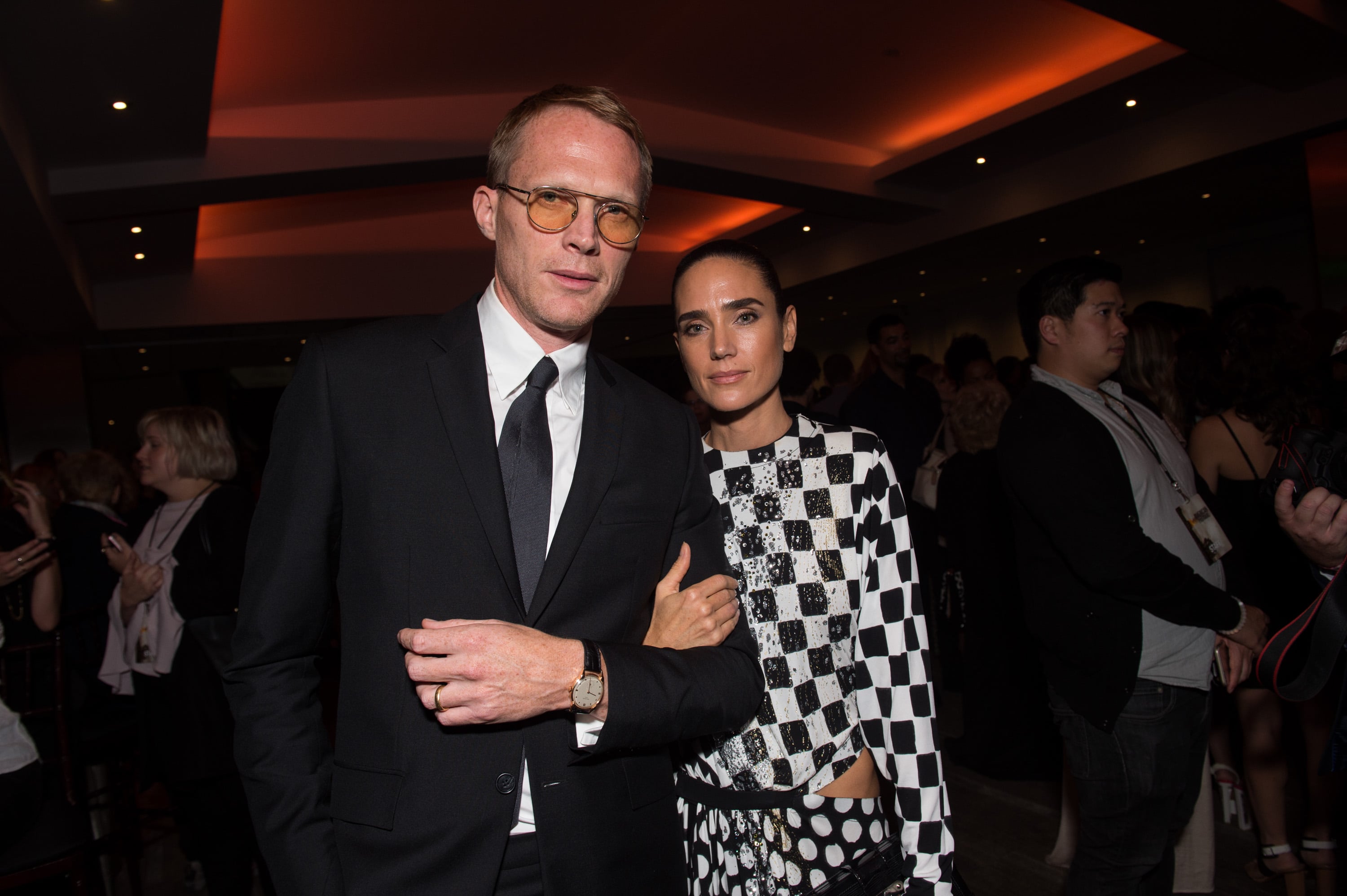 Jennifer Connelly & Paul Bettany Touch Down With Daughter Agnes