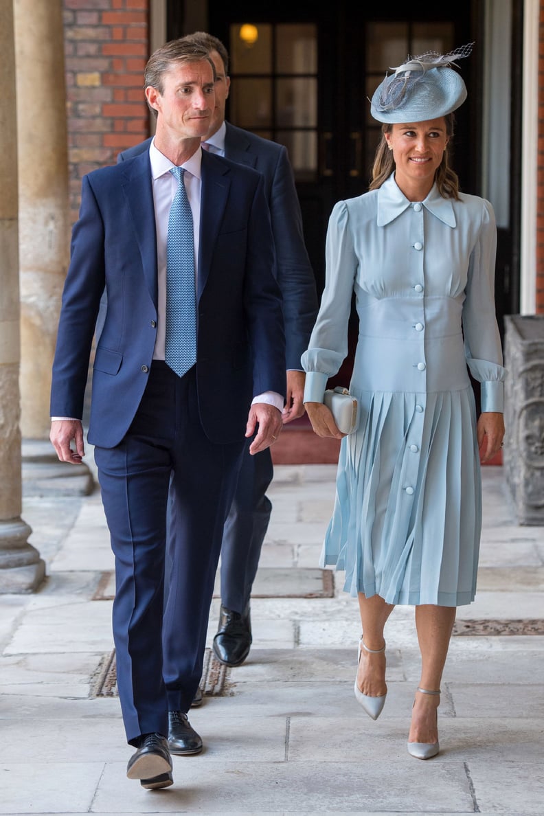Attending the Royal Christening in a Baby Blue Dress
