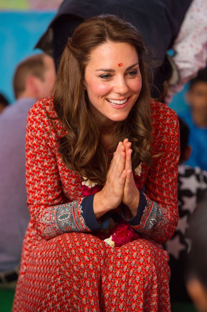 Kate Middleton in Glamorous Dress in Mumbai POPSUGAR Fashion Photo 3