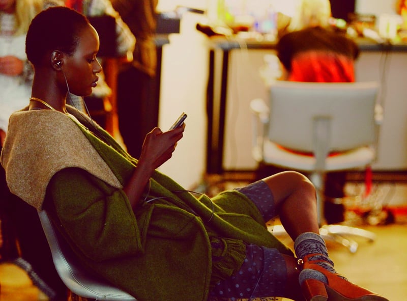 Ajak Deng photographed by Anna Palma. 
Photo courtesy of Free People