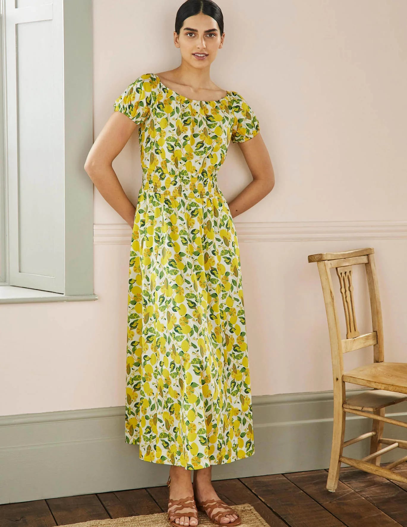 Lemon maxi dress sales uk
