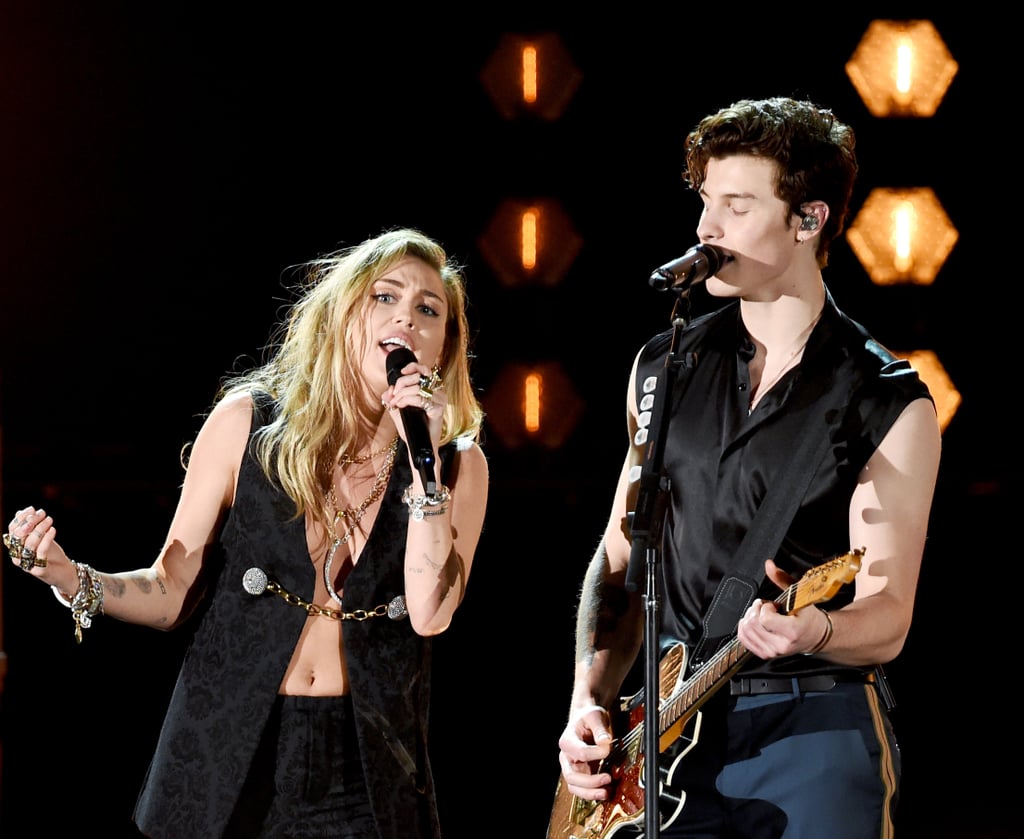 Pictured: Miley Cyrus and Shawn Mendes