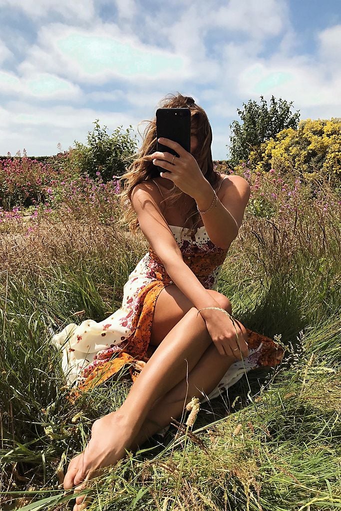 Free people morning sales song printed maxi dress