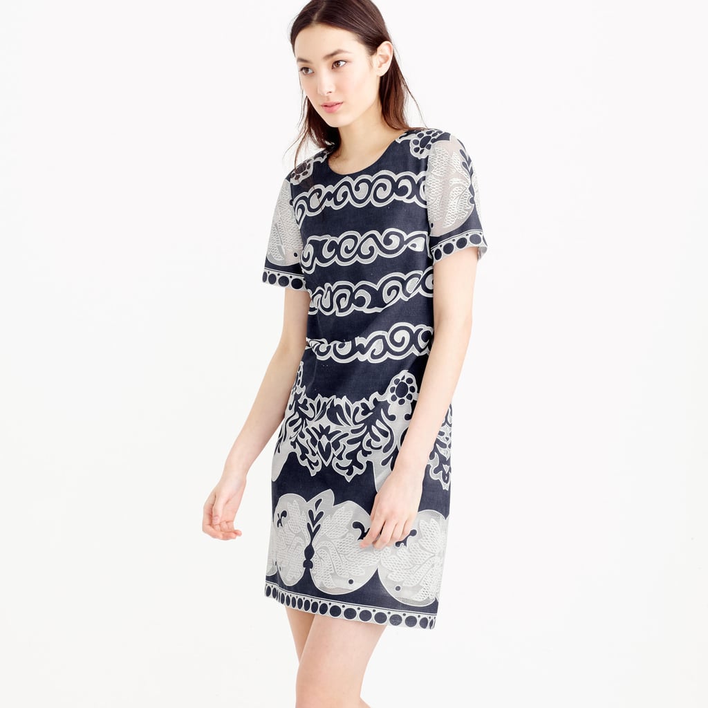 J.Crew Short-Sleeve Shift Dress in Ornate Lace ($148)
