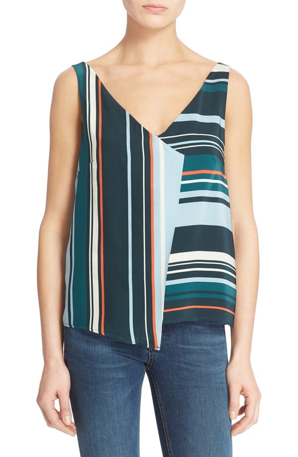 Veda "Drift" Stripe Silk Tank ($235)