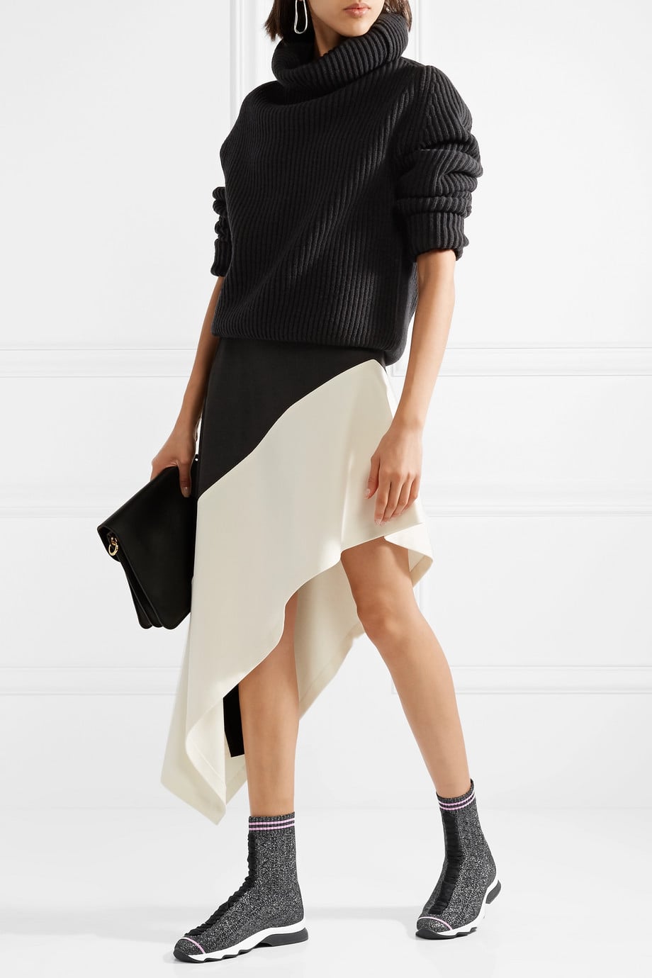 Fendi stretch discount knit sneakers