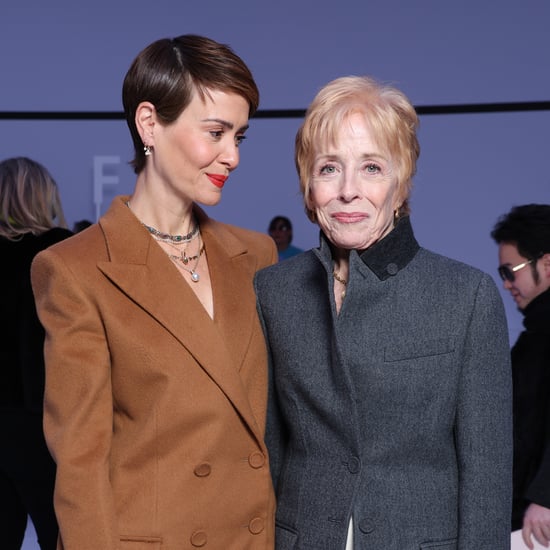 Sarah Paulson and Holland Taylor at Paris Fashion Week