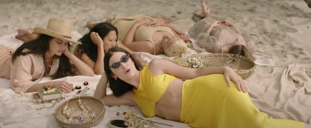 Lorde's Yellow Two-Piece Set in "Solar Power" Music Video